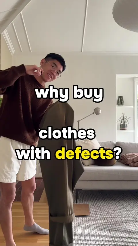 video cover: why you should consider buying clothes with defects / mistakes / errors