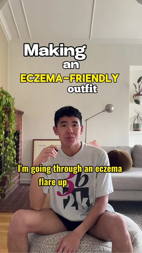 video cover: eczema-friendly outfit grwm for people struggling with skin problems