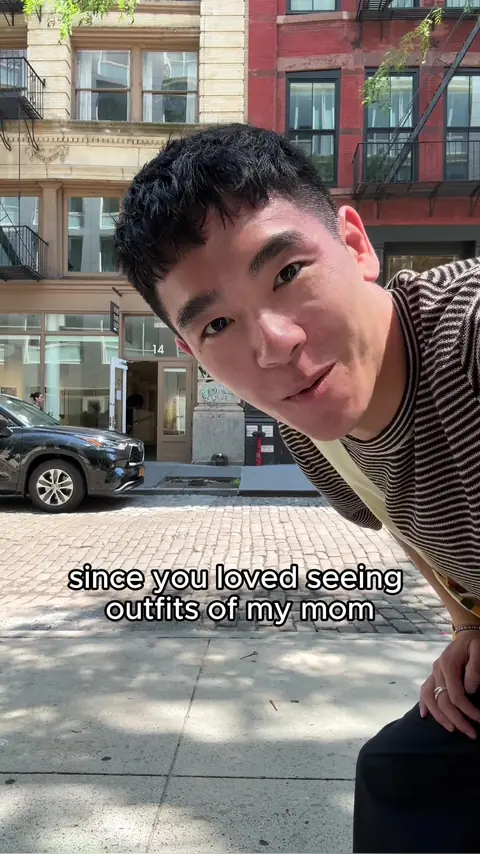 video cover: mother son fit check with a pop of color, part 2!