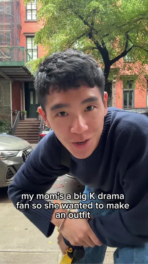video cover: mother son fit check based off the kdrama, “something in the rain”