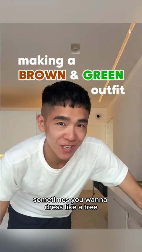 video cover: brown and green outfit inspired by a tree