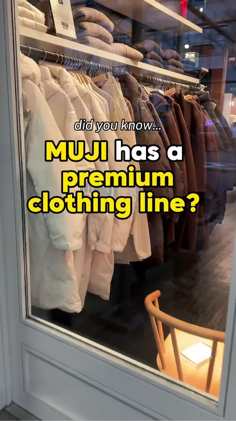 video cover: did you know @mujiusa has a premium / high-end clothing line? you can shop online too!