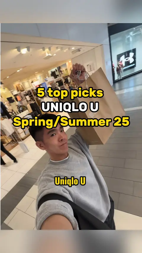 video cover: top 5 pieces from the NEW @uniqlousa spring / summer 25 uniqlo U collection