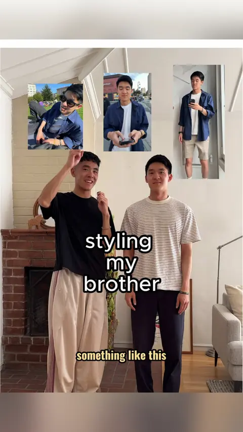 video cover: styling my brother in an outfit he usually wouldn’t wear