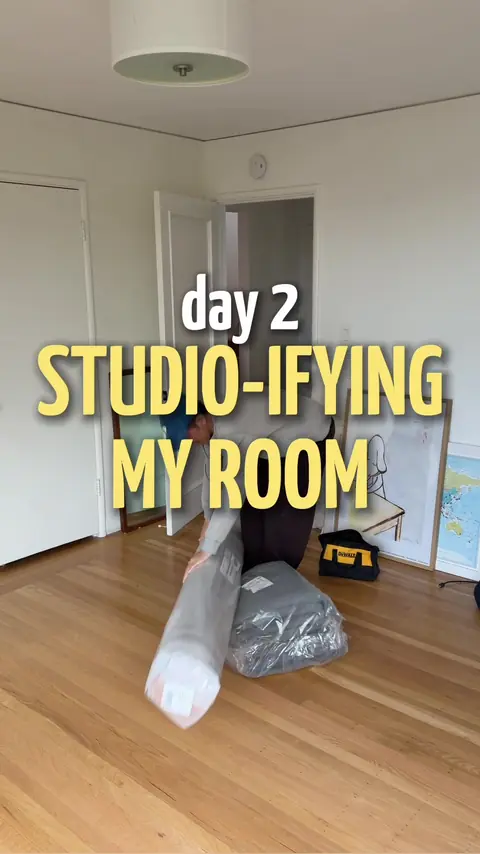 video cover: working studio makeover: the rug (from quince)