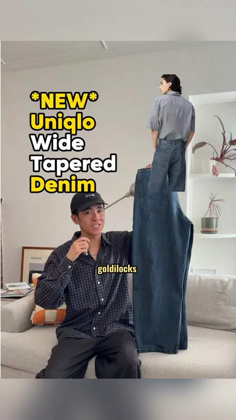 video cover: these NEW uniqlo wide fit jeans from the u collection are my latest go to