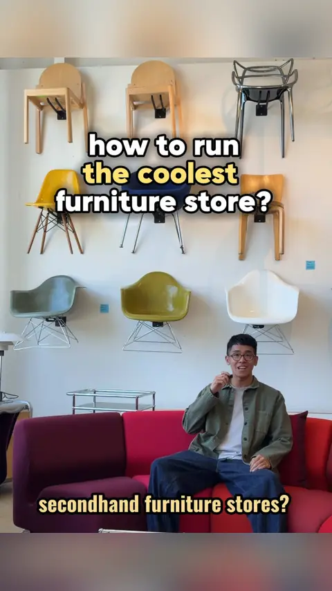 video cover: behind the scenes at enliven, a secondhand furniture store (with gusto)