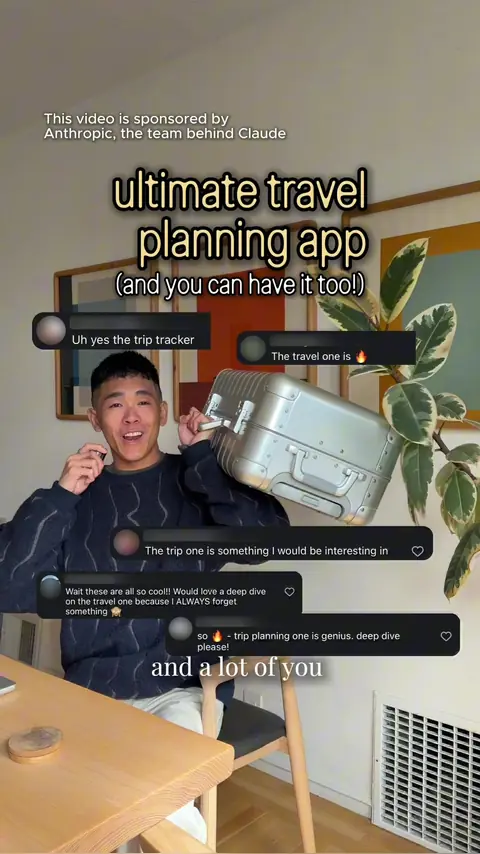 video cover: my travel planning dashboard, built with claude
