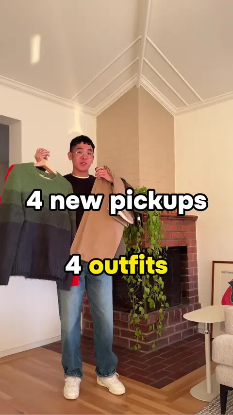 video cover: styling recent pickups - mohair sweater, orange sweater, giant fit chinos, women’s pants