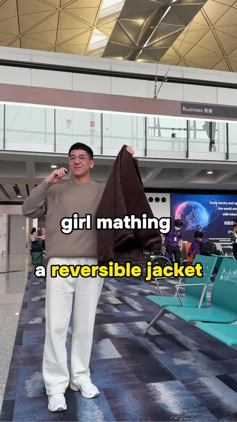 video cover: buy a reversible jacket, girl math says you save money