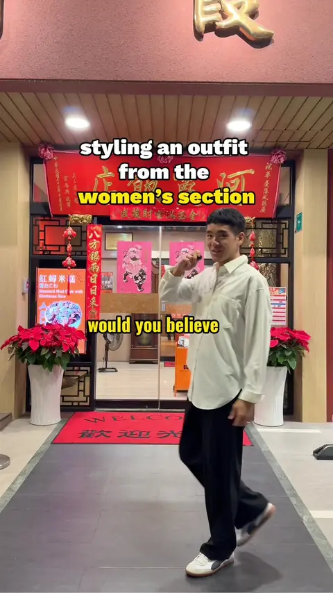 video cover: styling an outfit only from the women’s section