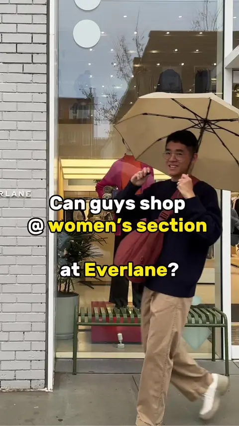 video cover: can men shop in the women’s section at @Everlane?