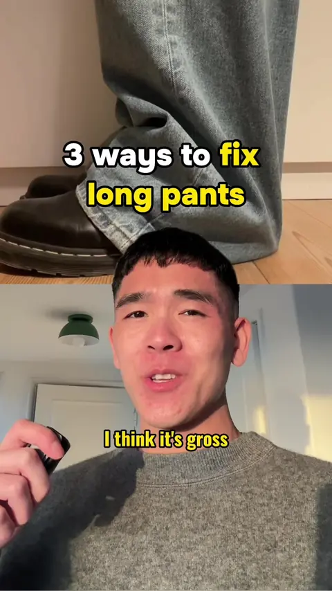video cover: how to fix pants / trousers that are too long