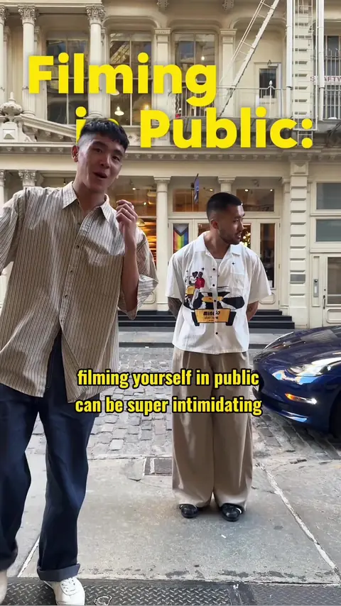 video cover: filming and talking in public with @Alexander Nguyen while we do an outfit breakdown.…