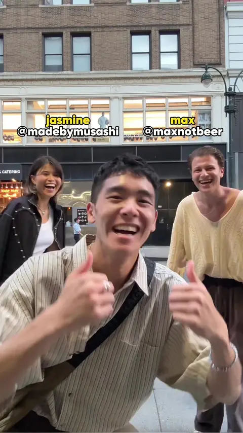 video cover: fit check with @Max 🧡 and @Jasmine & Musashi (not musashi tho 😭)