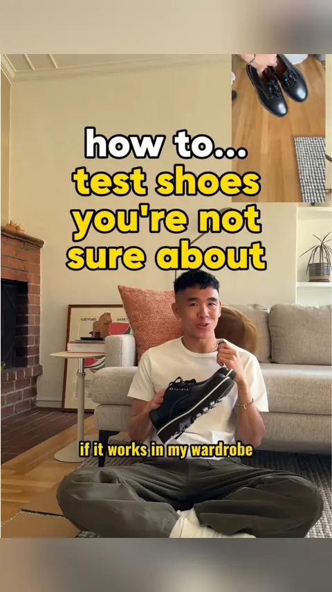 video cover: testing new derbies by styling it with all my pants to see if i can pull it off